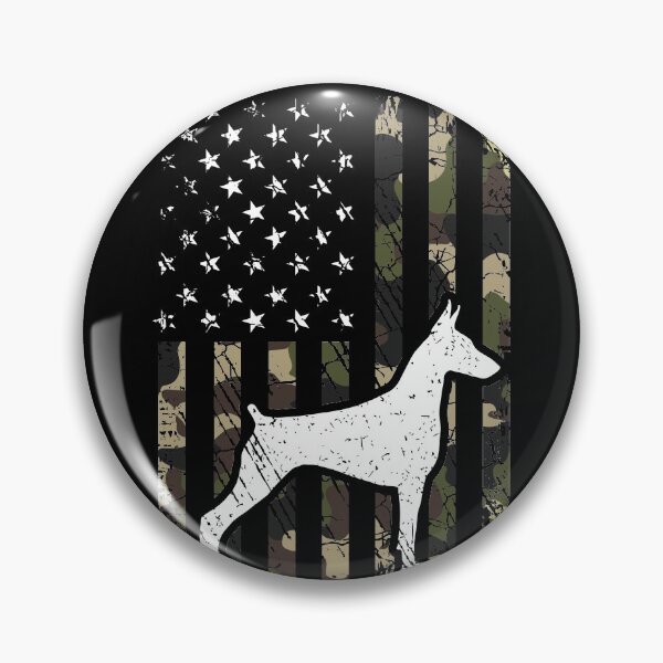 Artikelvorschau, Doberman Camouflage USA Flag entworfen und verkauft von rafaeltto.