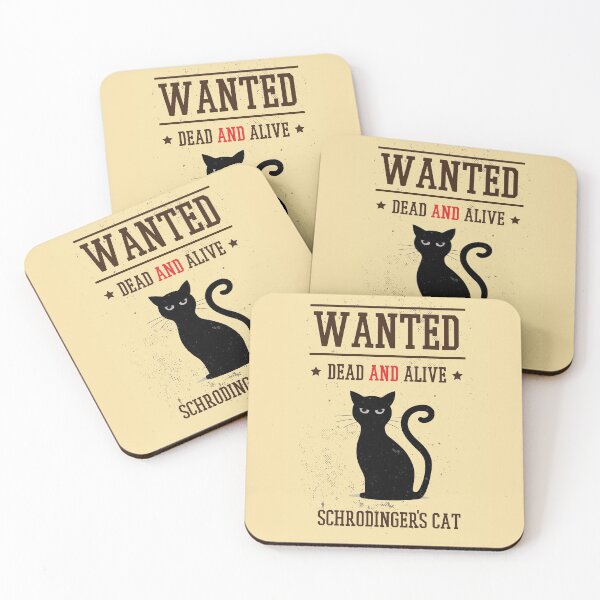 Item preview, Classical Schrodingers Cat Wanted Dead And Alive designed and sold by artado.