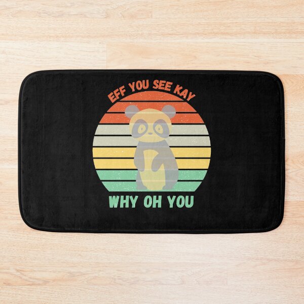 Item preview, Eff You See Kay Why Oh You | Retro Vintage Panda Sunset Design designed and sold by D-Shirt-More.