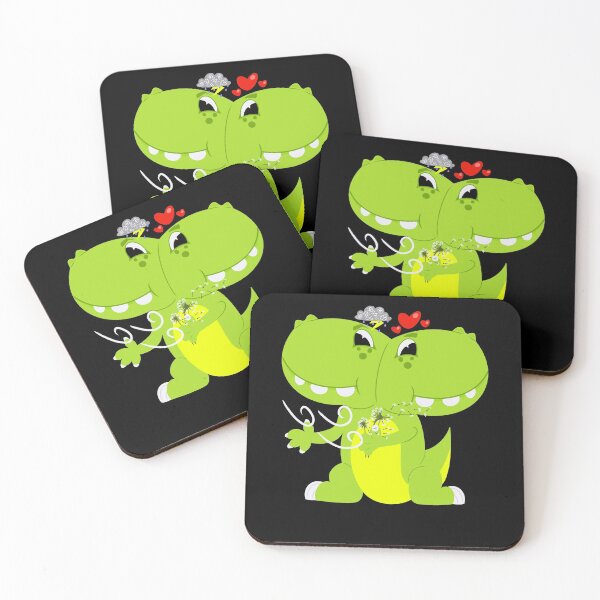 Item preview, Cute Gemini Zodiac Sign Astrology T-Rex Dinosaur Horoscope designed and sold by RJ-Art.