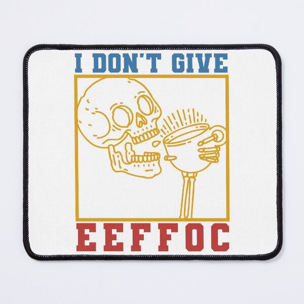 Item preview, I Dont Give Eeffoc, Skeleton Drinking Coffee designed and sold by anghelapparel.
