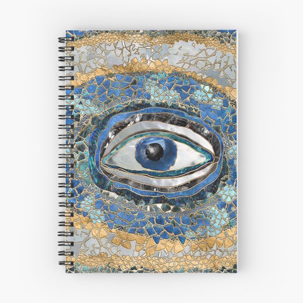 Item preview, Evil Eye Amulet Geodes and Crystals designed and sold by k9printart.