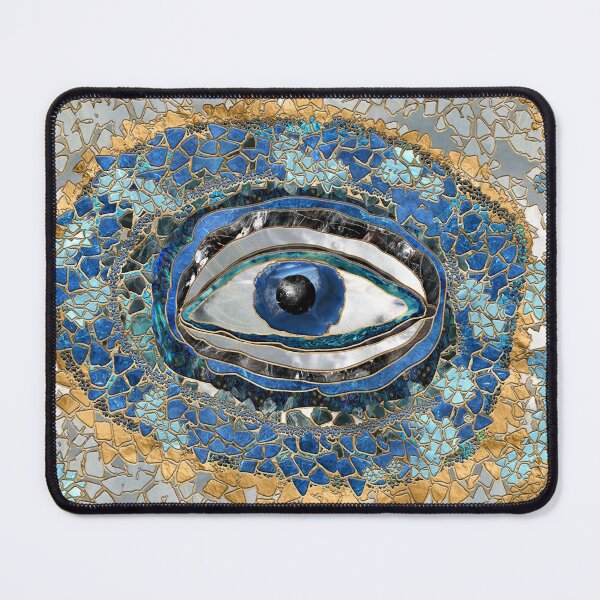 Item preview, Evil Eye Amulet Geodes and Crystals designed and sold by k9printart.