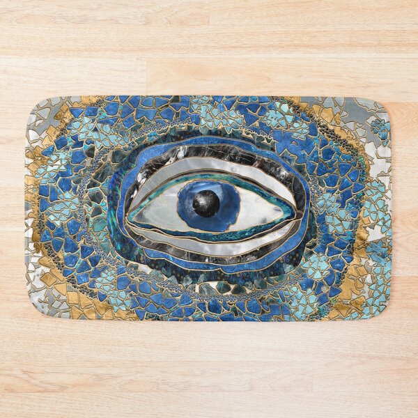 Item preview, Evil Eye Amulet Geodes and Crystals designed and sold by k9printart.