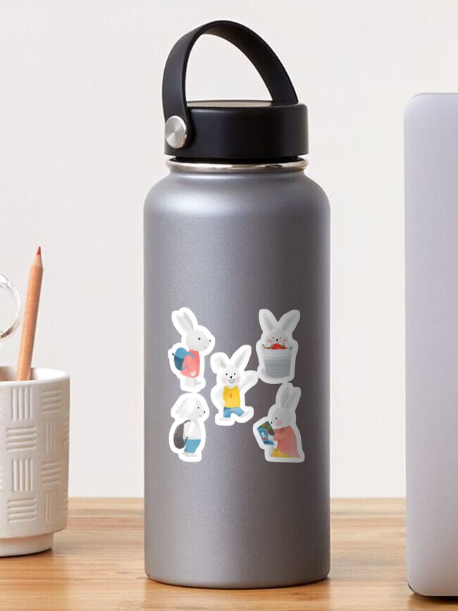Thumbnail 1 of 3, Sticker, Bunny Back to School designed and sold by MatejaLukezic.