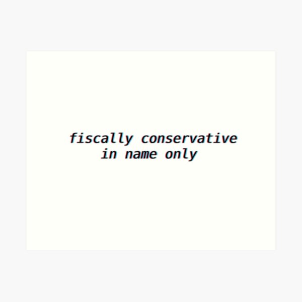 Item preview, fiscally conservative in name only  designed and sold by AvaBoo.