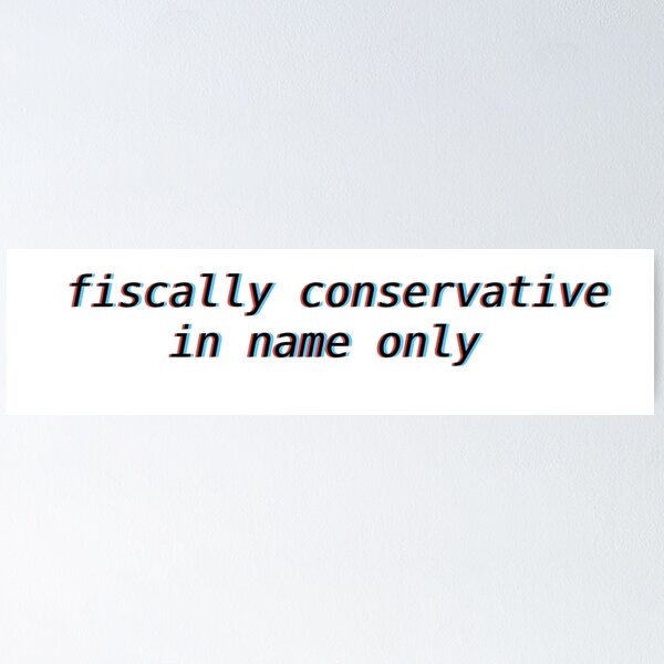 Item preview, fiscally conservative in name only  designed and sold by AvaBoo.