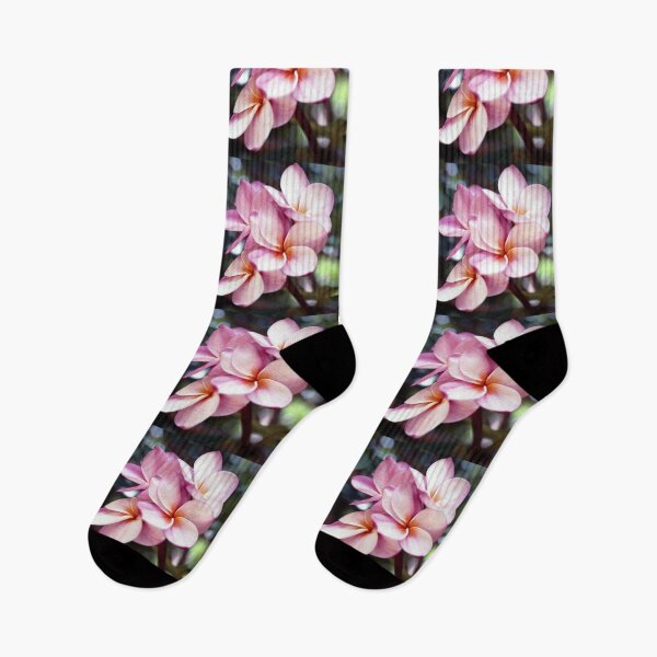 Aperçu de l'œuvre Fleurs de frangipanier rose créée et vendue par MOP-tees.