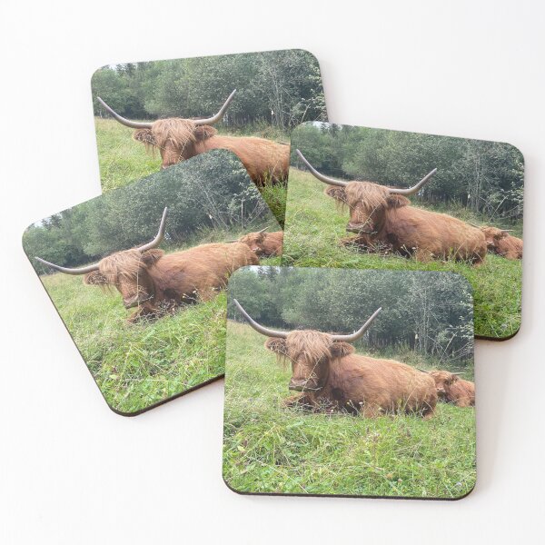 Item preview, Scottish Highland Cattle Cow and Calf 2927 designed and sold by SaarelaHighland.
