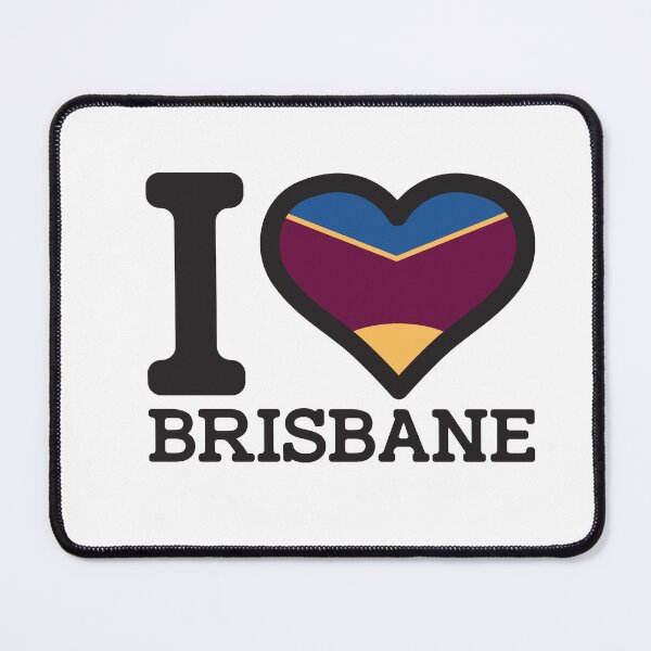Item preview, “I love Brisbane” AFL & AFLW Inspired Apparels, Merchandise, T Shirts,Leggings, Skirt, Mask, Apron, Eco bag designed and sold by Ink Inc.