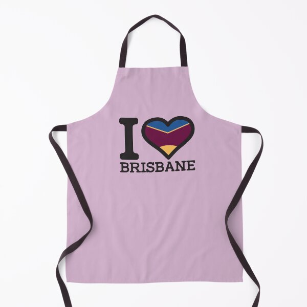 Item preview, “I love Brisbane” AFL & AFLW Inspired Apparels, Merchandise, T Shirts,Leggings, Skirt, Mask, Apron, Eco bag designed and sold by Ink Inc.