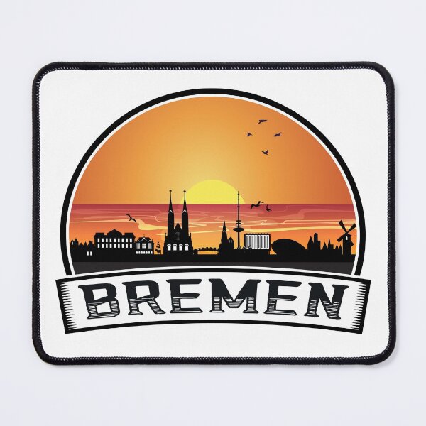 Item preview, Bremen Germany Skyline Vintage Sunset Travel Souvenir designed and sold by TeeHome.