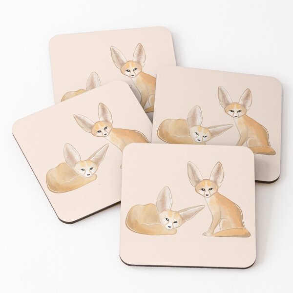 Item preview, Fantastic Fennec Foxes on Navy designed and sold by Tangerine-Tane.