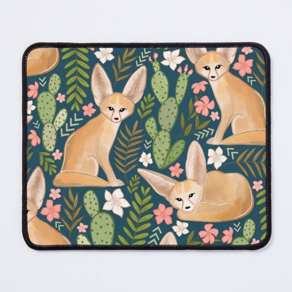 Item preview, Fantastic Fennec Foxes on Navy designed and sold by Tangerine-Tane.