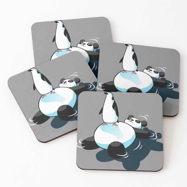 Item preview, Penguin on top of kawaii panda bear designed and sold by rojatjal.