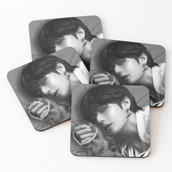 Item preview, B/W Kim Taehyung Art by AriNira  designed and sold by AriNira.