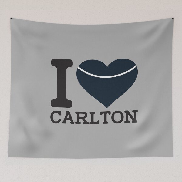 Item preview, “I love Carlton” AFL & AFLW Inspired Apparels, Merchandise, T Shirts, Leggings, Skirt, Mask, Apron, Eco Bag designed and sold by Ink Inc.