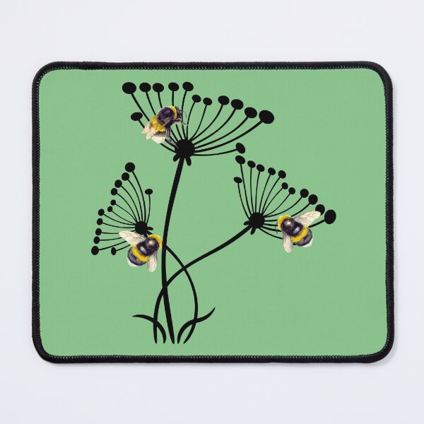 Item preview, Dandelions and Bees in a Simple Design. designed and sold by TeeRayBee.