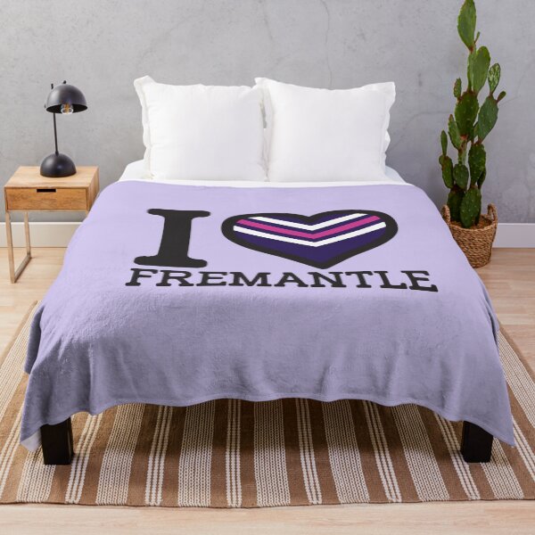 Item preview, “I love Fremantle” AFL & AFLW Inspired Apparels, Merchandise, T Shirts, Leggings, Skirt, Mask, Apron, Eco Bag designed and sold by Ink Inc.