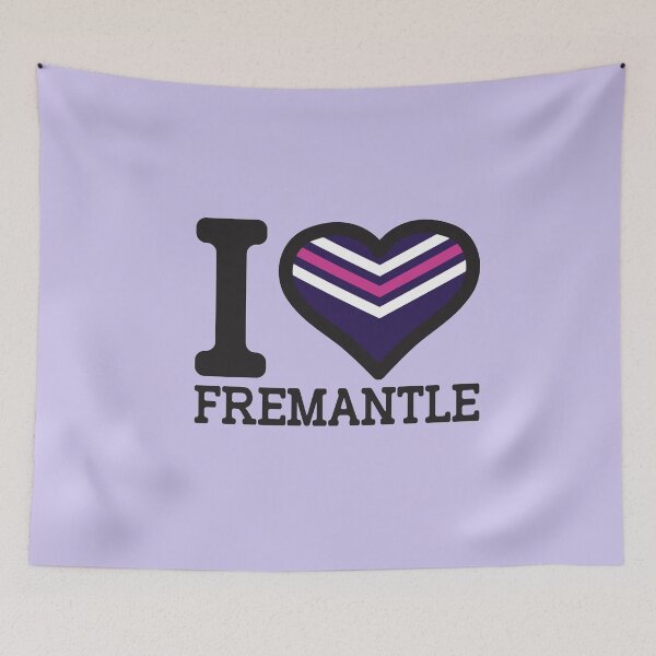 Item preview, “I love Fremantle” AFL & AFLW Inspired Apparels, Merchandise, T Shirts, Leggings, Skirt, Mask, Apron, Eco Bag designed and sold by Ink Inc.