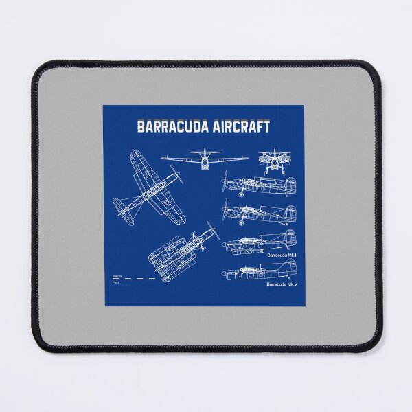 Item preview, Barracuda Bomber Aircraft Airplane Blueprint designed and sold by PodiShawna.