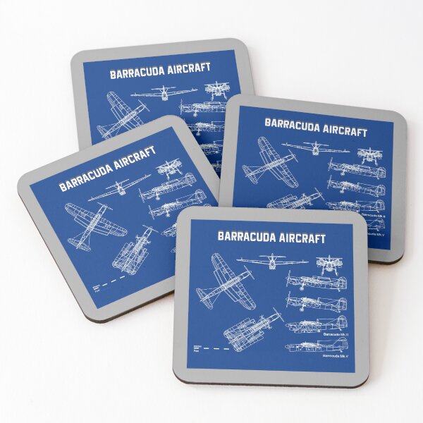 Item preview, Barracuda Bomber Aircraft Airplane Blueprint designed and sold by PodiShawna.