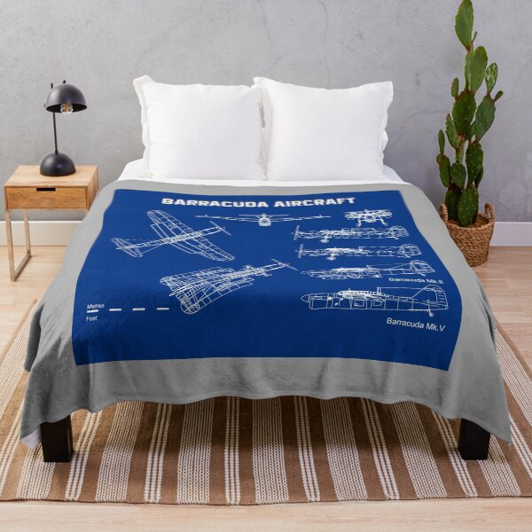 Item preview, Barracuda Bomber Aircraft Airplane Blueprint designed and sold by PodiShawna.