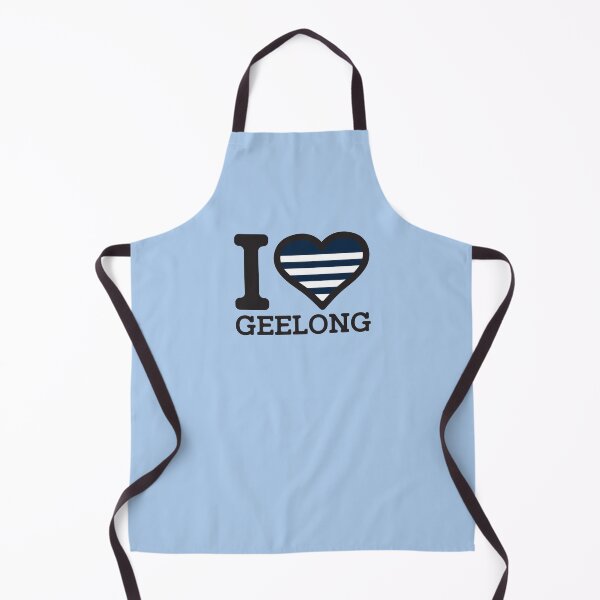 Aperçu de l'œuvre «J'aime Geelong» AFL & AFLW Inspired Apparels, Merchandise, T-shirts, Leggings, Jupe, Masque, Tablier, Eco Bag créée et vendue par Ink Inc.