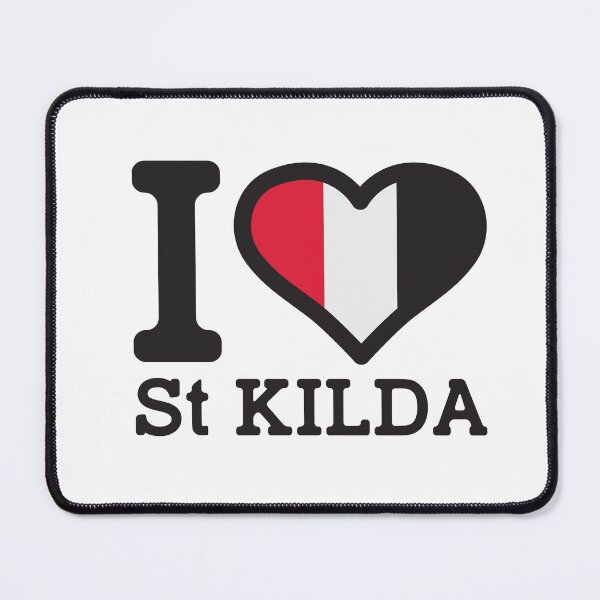 Item preview,  “I love St Kilda” AFL & AFLW Inspired Apparels, Merchandise, T Shirts, Leggings, Skirt, Mask, Apron, Eco Bag designed and sold by Ink Inc.