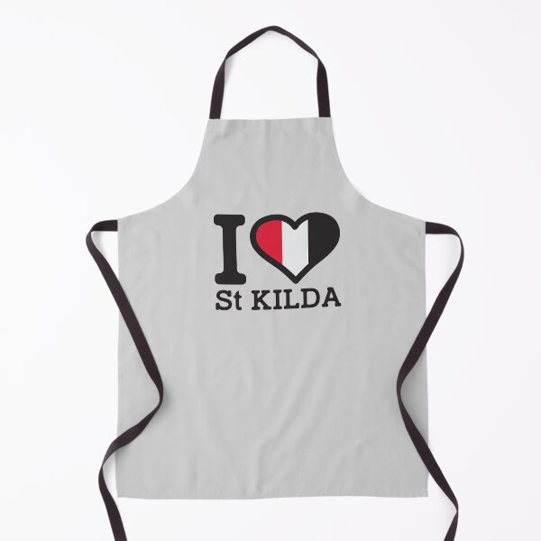 Aperçu de l'œuvre "I love St Kilda" AFL & AFLW Inspired Apparels, Merchandise, T-Shirts, Leggings, Skirt, Mask, Tablier, Eco Bag créée et vendue par Ink Inc.