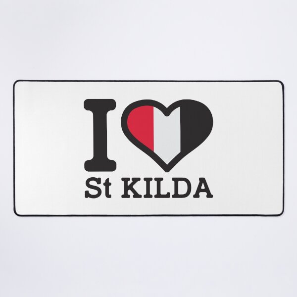 Item preview,  “I love St Kilda” AFL & AFLW Inspired Apparels, Merchandise, T Shirts, Leggings, Skirt, Mask, Apron, Eco Bag designed and sold by Ink Inc.