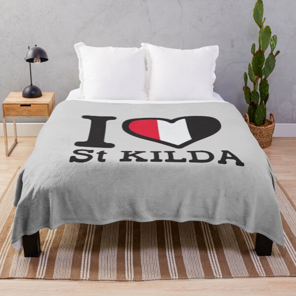 Item preview, "Me encanta St Kilda" AFL & AFLW Inspired Apparels, merchandising, camisetas, leggings, falda, máscara, delantal, bolsa ecológica designed and sold by Ink Inc.