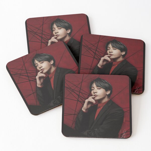 Item preview, Jeon Jungkook Red Art by AriNira designed and sold by AriNira.