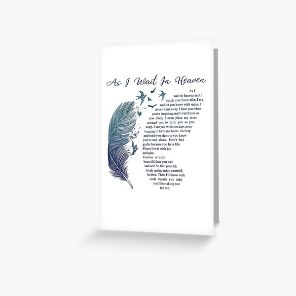 Item preview, As I wait in Heaven designed and sold by SCStafford.