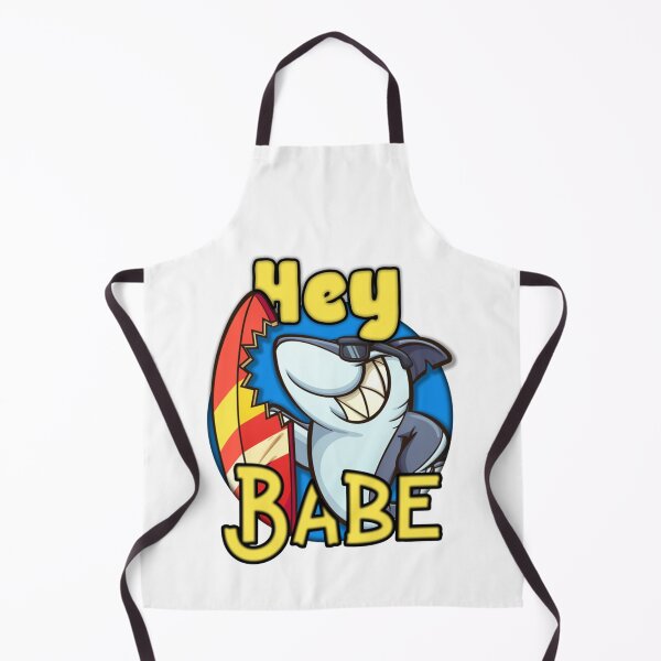 Item preview, Hey Babe! • Shark With Surfboard • Funny And Cool Graphic Design designed and sold by JeremySchult.