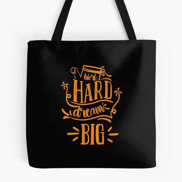 Item preview, Work Hard Dream Big Motivational Quote designed and sold by Open Canvas.