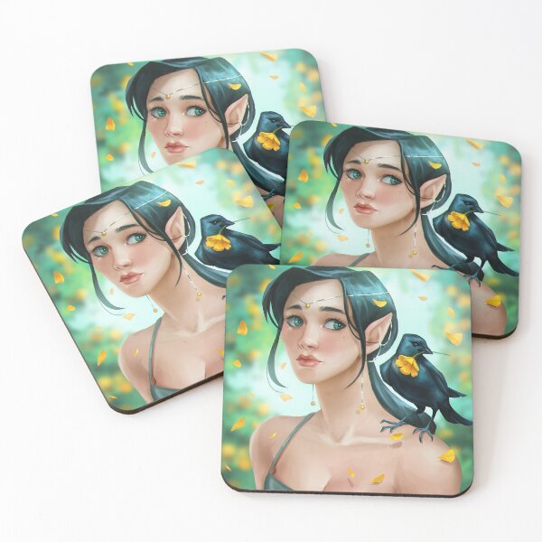 Item preview, elf princess with bird designed and sold by maronart.