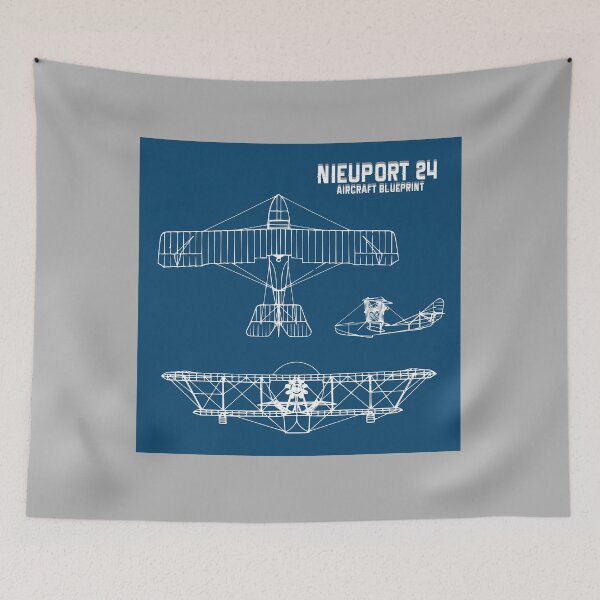 Item preview, Nieuport 24 Bomber Aircraft Airplane Blueprint designed and sold by PodiShawna.