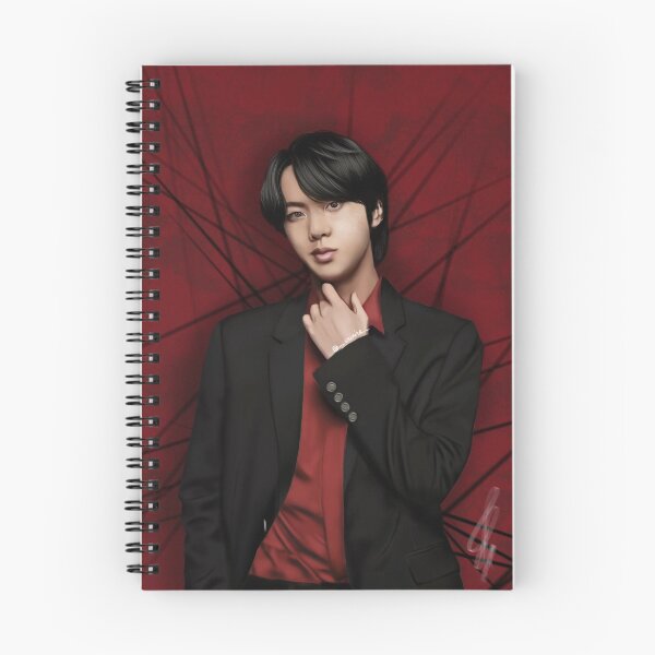 Item preview, Kim Seokjin (Jin) Red Art by AriNira designed and sold by AriNira.