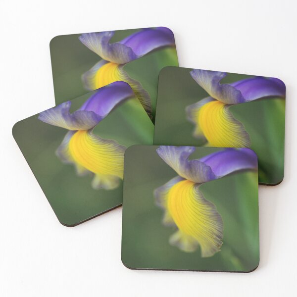 Item preview, Iris Purple Lines And Yellow designed and sold by Joy Watson - Natural Light Photography .
