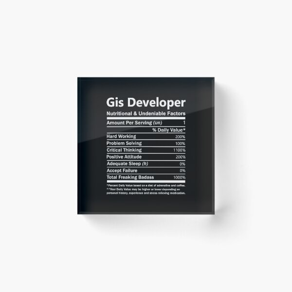 Item preview, Gis Developer T Shirt - Nutritional And Undeniable Factors Gift Item Tee designed and sold by anthonyodo.