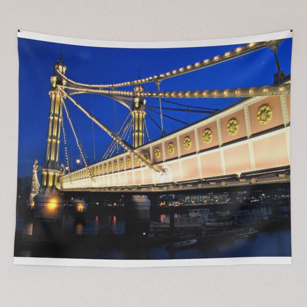 Item preview, Albert Bridge River Thames London England designed and sold by AndyEvansPhotos.