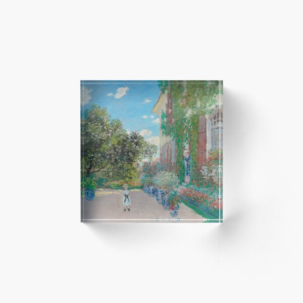 The Artist's House at Argenteuil Acrylic Block