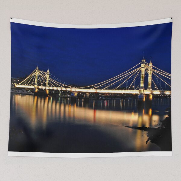 Item preview, Albert Bridge River Thames London England designed and sold by AndyEvansPhotos.