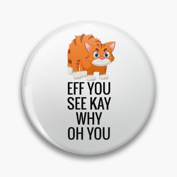 Item preview, Eff You See Kay Why Oh You Cat Retro Vintage, Funny cat, Cat Lovers designed and sold by officialfanclub.