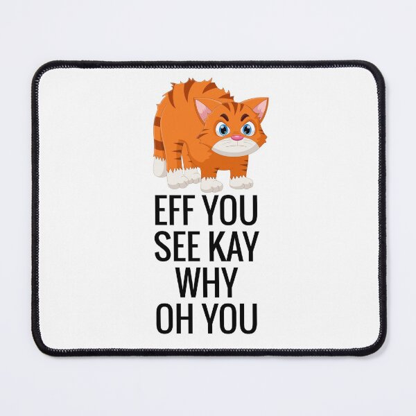 Item preview, Eff You See Kay Why Oh You Cat Retro Vintage, Funny cat, Cat Lovers designed and sold by officialfanclub.