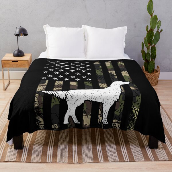 Item preview, English Setter Camouflage USA Flag designed and sold by rafaeltto.