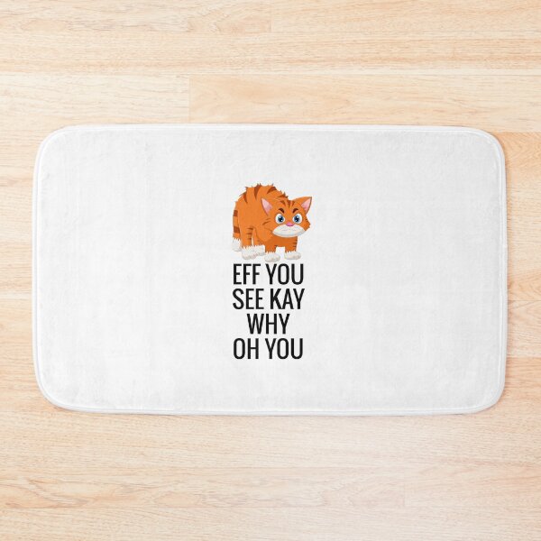 Item preview, Eff You See Kay Why Oh You Cat Retro Vintage, Funny cat, Cat Lovers designed and sold by officialfanclub.
