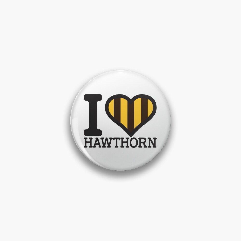 I love Hawthorn” AFL Inspired Apparels, Merchandise, T Shirts