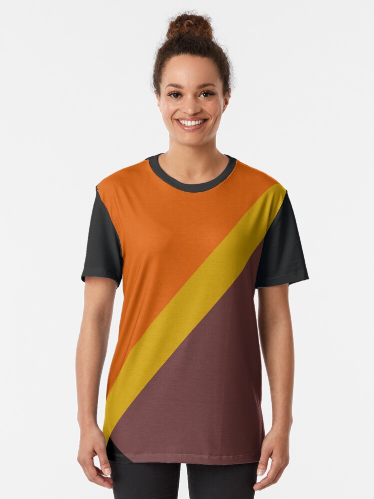 Alternate view of Autumn Colored Design Graphic T-Shirt